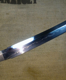 hand forged blade for short tanto sword wakizashi 320 mm with hamon line