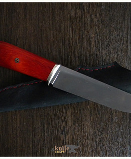 нож в Челябинске Георгия Анишина, клинок из K110, рукоятка падук