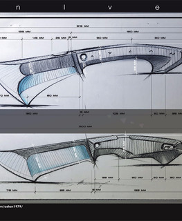 эскиз ножа Аслан Жанабаев Knives & design