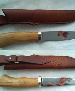 кованый нож ручной работы для рыбака на заказ в Братске, Иркутске