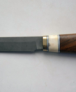 реальный недорогой простой нож для леса с красивой деревянной рукоятью ручной работы купить (заказать) Уфа, Стерлитамак, Башкирия