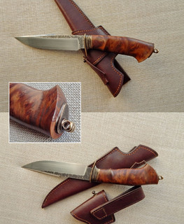 настоящий нож полковника боуи из ламината ZDP189/ATS34 купить в Новосибирске