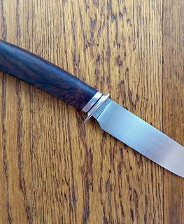 нож ореховый файтер 13 см из PSF27 и темной рукояткой из ореха от Максим Жаров Maxim555 купить (заказать) в Новосибирске