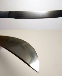hand forged blade for short sword wakizashi 326 mm with hamon line
