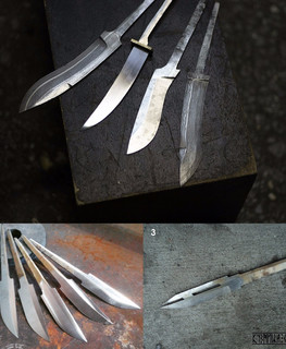 кованые клинки для ножей в Новосибирске от Владислава Лужецкого "Кузница Севера"