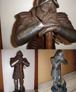 статуэтка из дерева в виде воина в Новосибирске от Владислава Лужецкого "Кузница Севера"