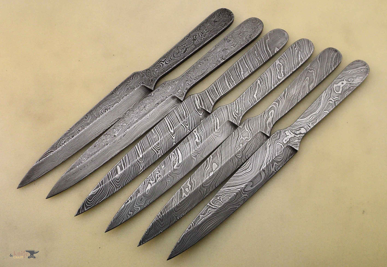 метательные ножи набор-комплект из дамаска