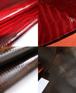 кожа Саванна бордо и Барбадос коричневый от Lambea Leather