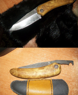 складной (фрикционный) охотничий нож ручной работы в Молдове, Единец
