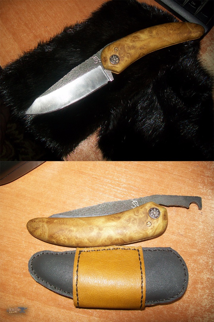 складной (фрикционный) охотничий нож ручной работы в Молдове, Единец