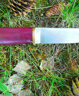 russian knife 95h18 steel with amaranth handle