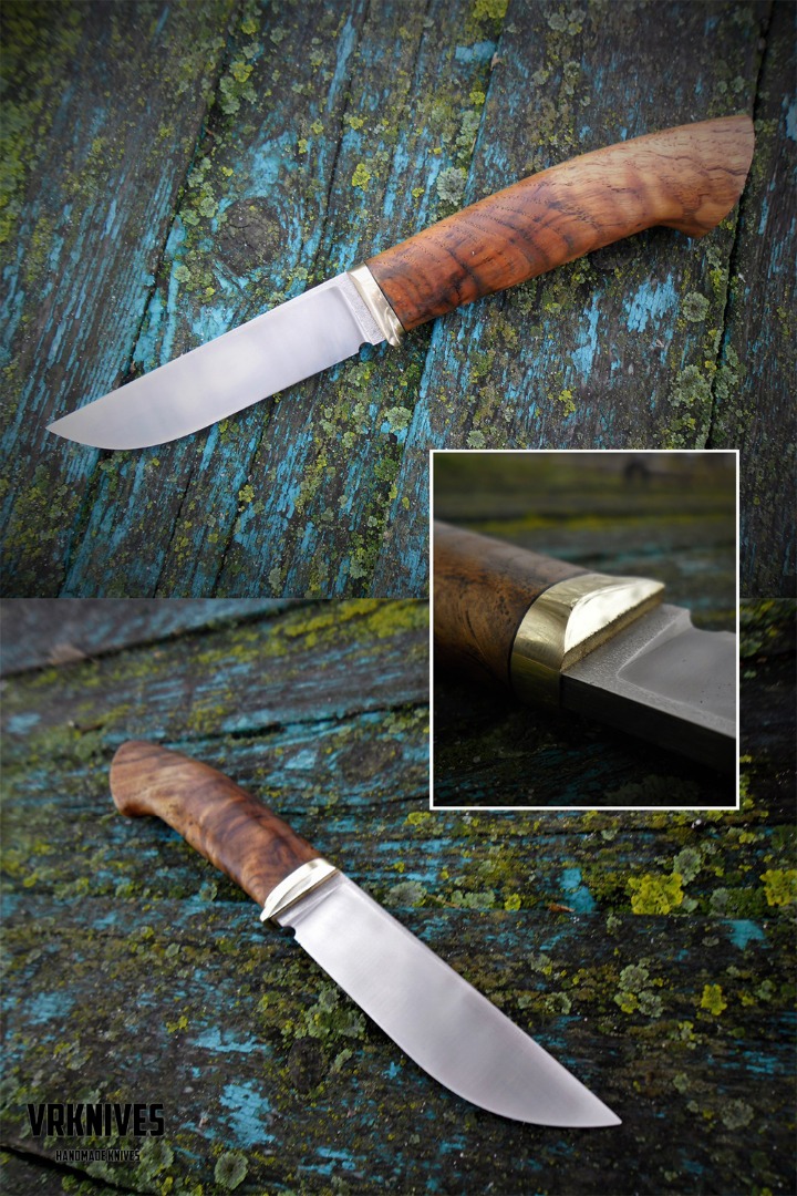 russian knife 95h18 steel with chestnut rope handle