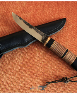 рабочий нож из ШХ15 с рукотякой из бересты и граба в Ангарске от Евгений Григорьев Sigumo