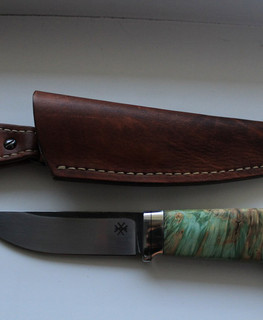 нож с кожаными ножнами ручной работы в Ангарске от Евгений Григорьев Sigumo