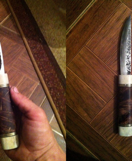 якутский нож заказной купить с деревянной рукояткой в Воронеже купить