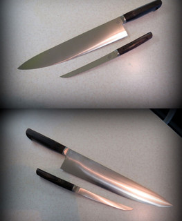 комплект кухонных ножей ручной работы