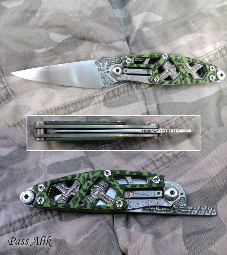 Необычный Складной нож "Скальп" (Технобот) в Нальчике от Pass Alik