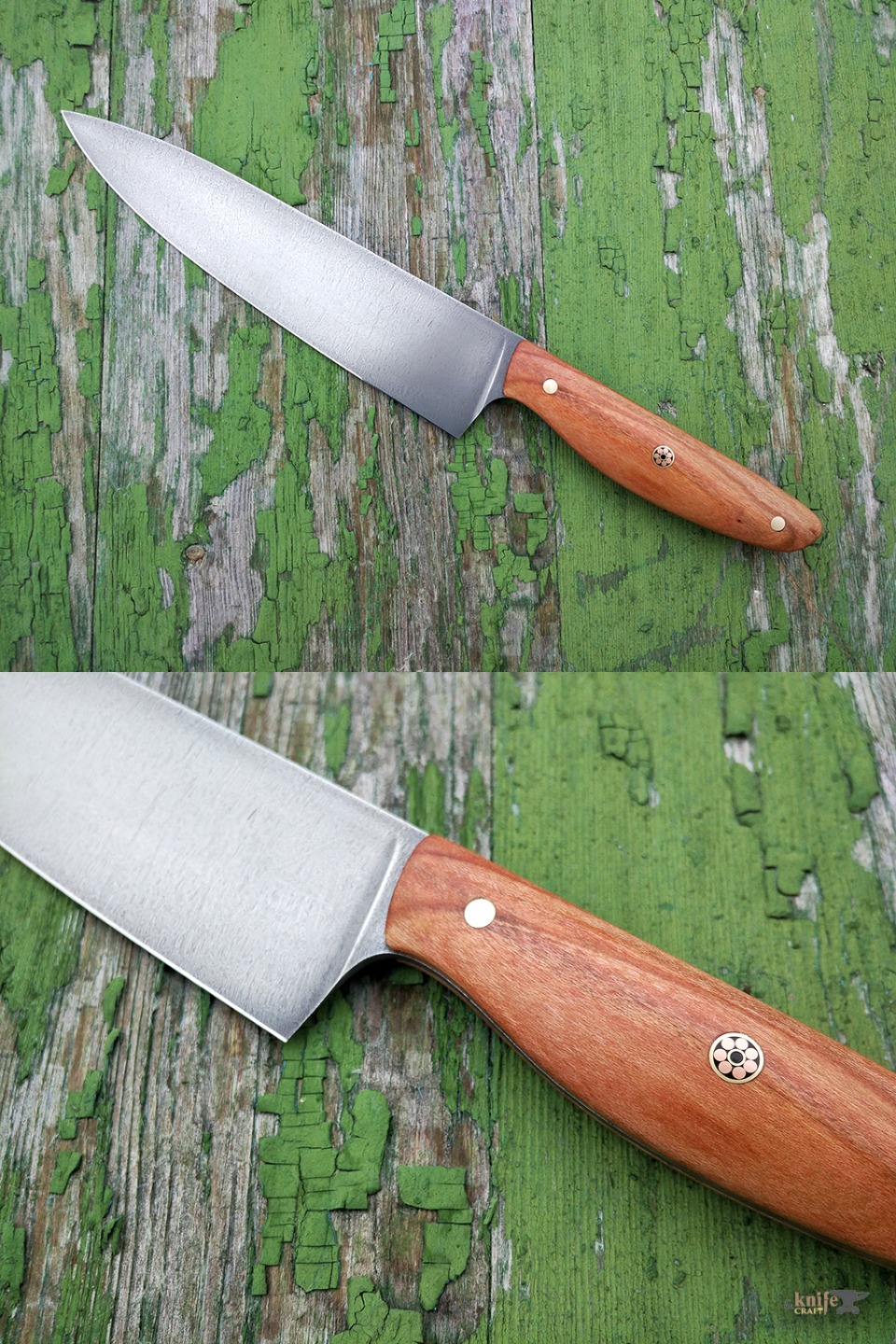 нож кухонный из 95х18 и рукояткой из сливы в Краснодаре