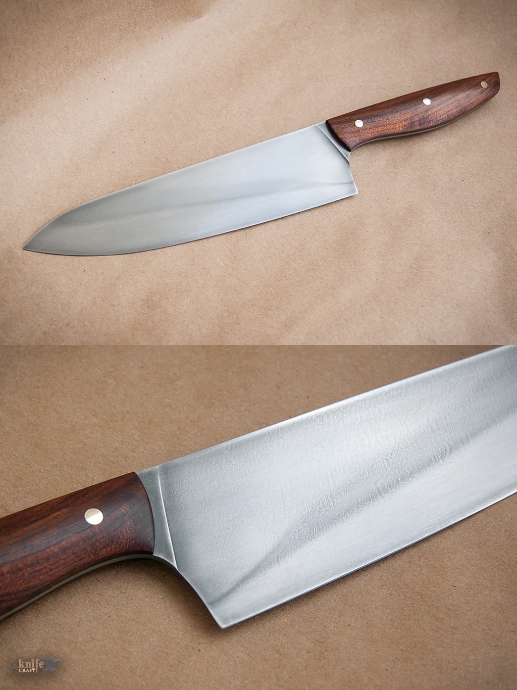 нож кухонный из ШХ15 и рукояткой из абрикоса в Краснодаре