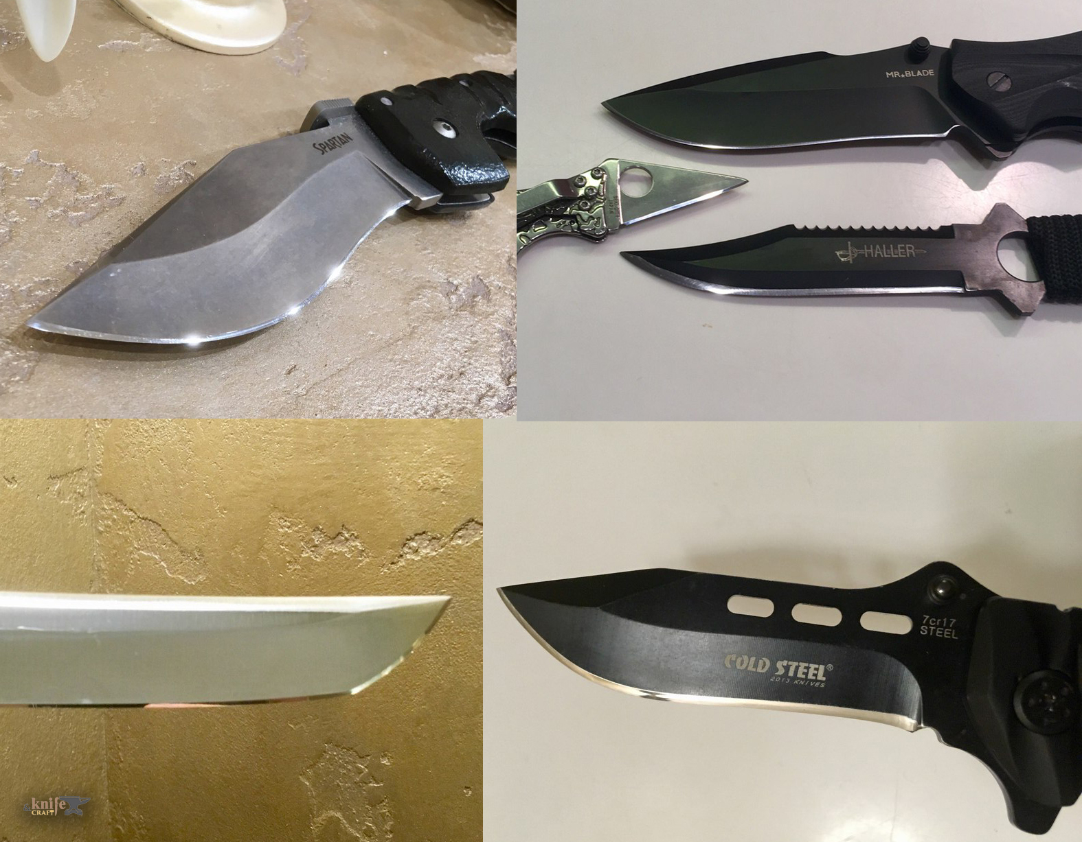 складные ножи после заточки 