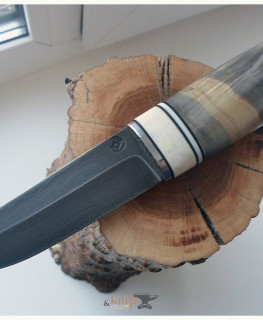 handemade Damascus steel knife in Russia, Magnitogorsk