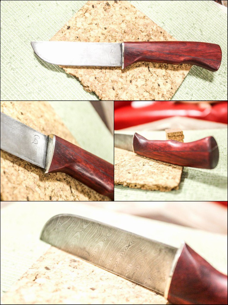 нож в Казани из дамаска в 280 слоев, рукоятка падук от Дамир Mephistophel "HM BLADES" 