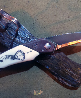складной нож на заказ из дамаска от Алексей "Lex Knives" из Рогачева, Беларусь
