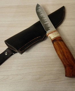 простой рыбацкий нож с прямым фиксируемым клинком ручной работы в Пензе, низкая цена от производителя