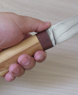 дешевый небольшой походный кованый ножик ручной работы из Татарстана, Набережные Челны
