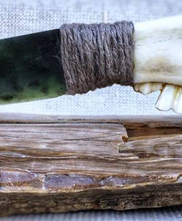 handmade ritual stone jade knife with jaw handle buy or order in Ukraine, Cherkassy