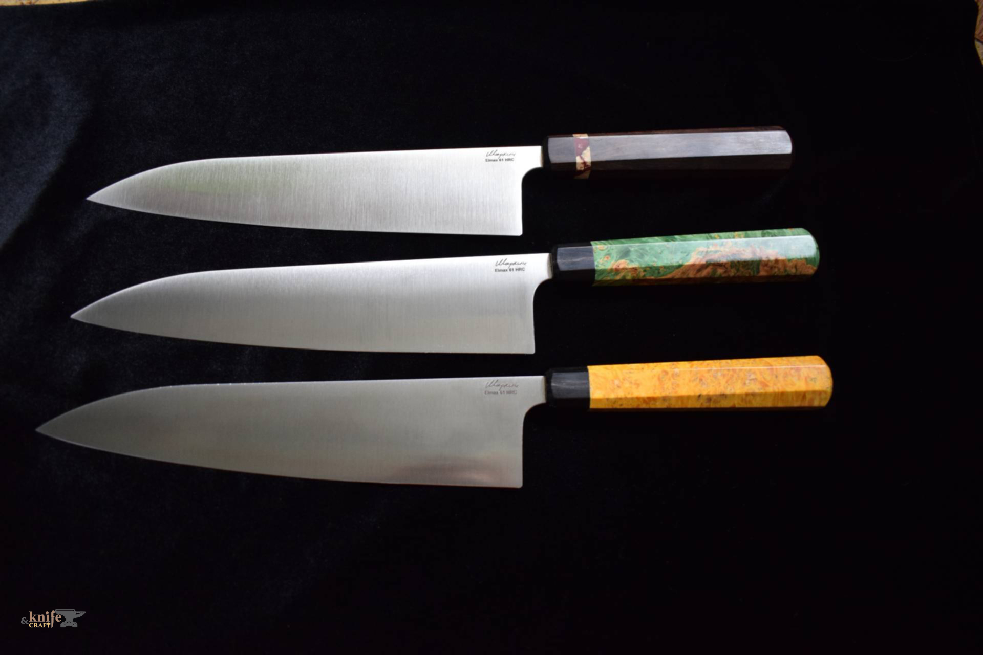 большой японский кухонный шеф нож для начинающего повара сантоку кованый ручной работы в Воронеже