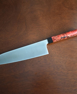 длинный кухонный нож сантоку для повара 300 мм ручной работы в Воронеже