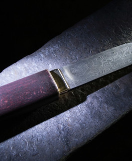 кованый нож 15 см ручной работы из дамаска купить заказать Калининград