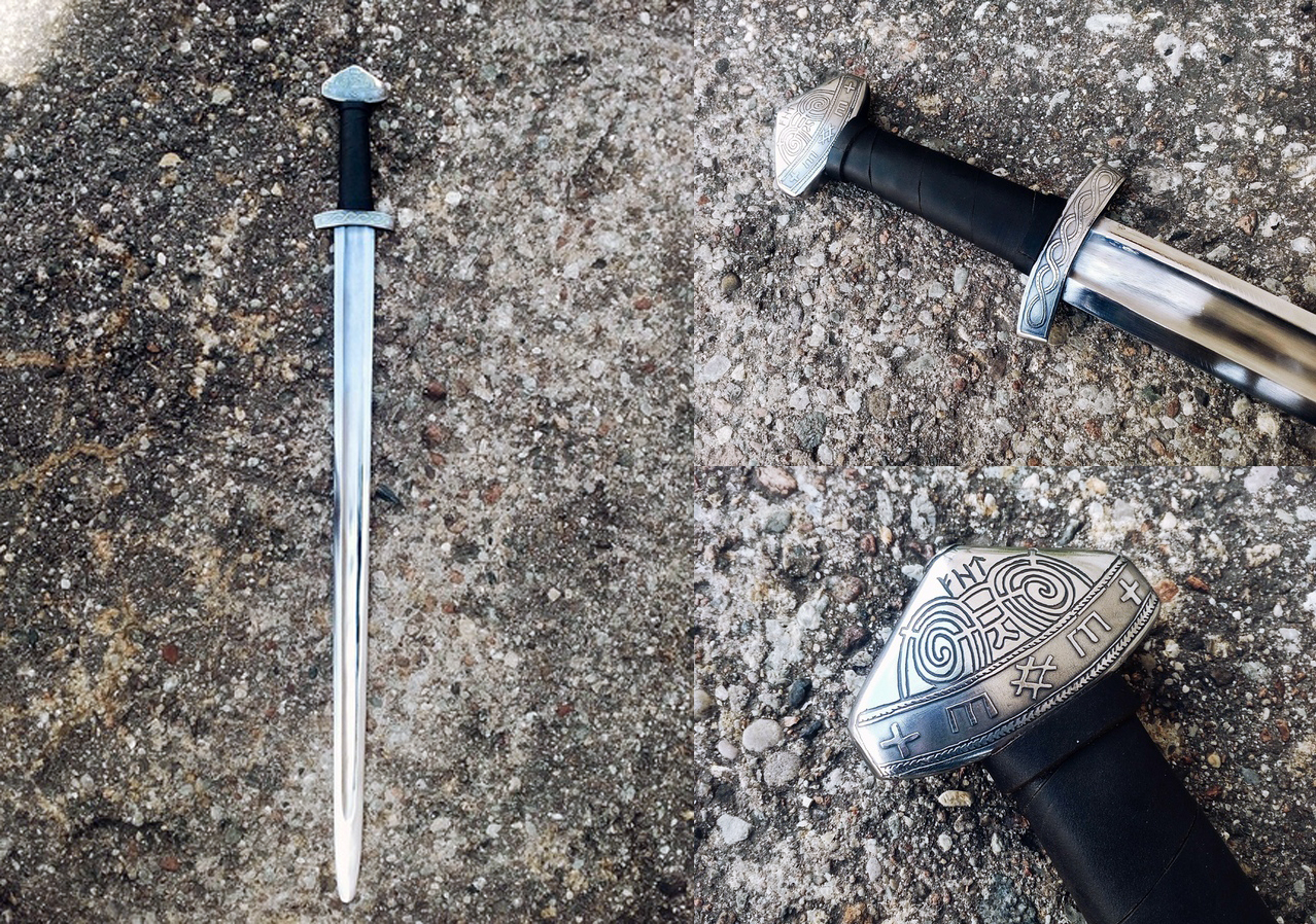 рыцарский одноручный меч каролинг на заказ "Северное Сияние" купить заказать Калининград 