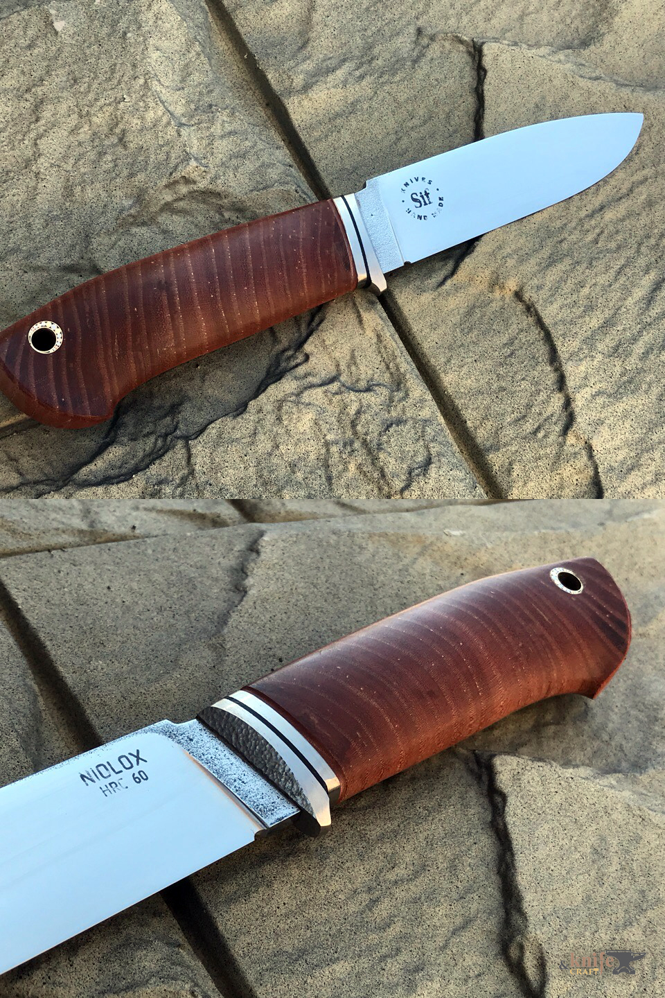 небольшой кованый рабочий нож для охоты на заказ в Тюмени, Ишим