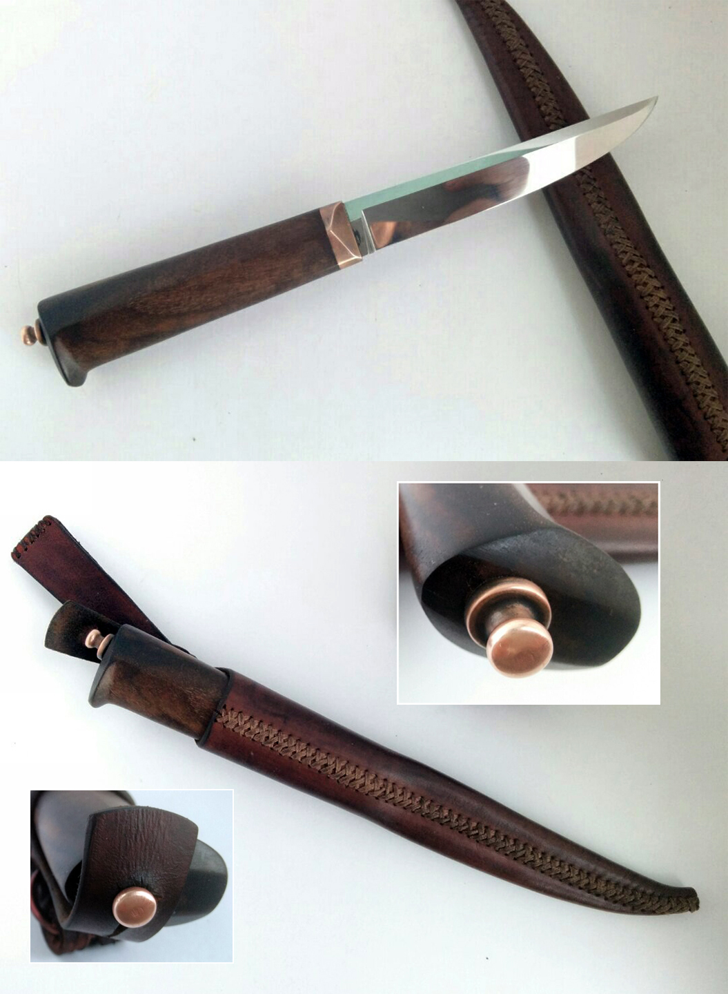  острый кованый нож 65х13 ручной работы в Абакане, Хакасия