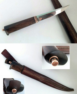 острый кованый нож 65х13 ручной работы в Абакане, Хакасия