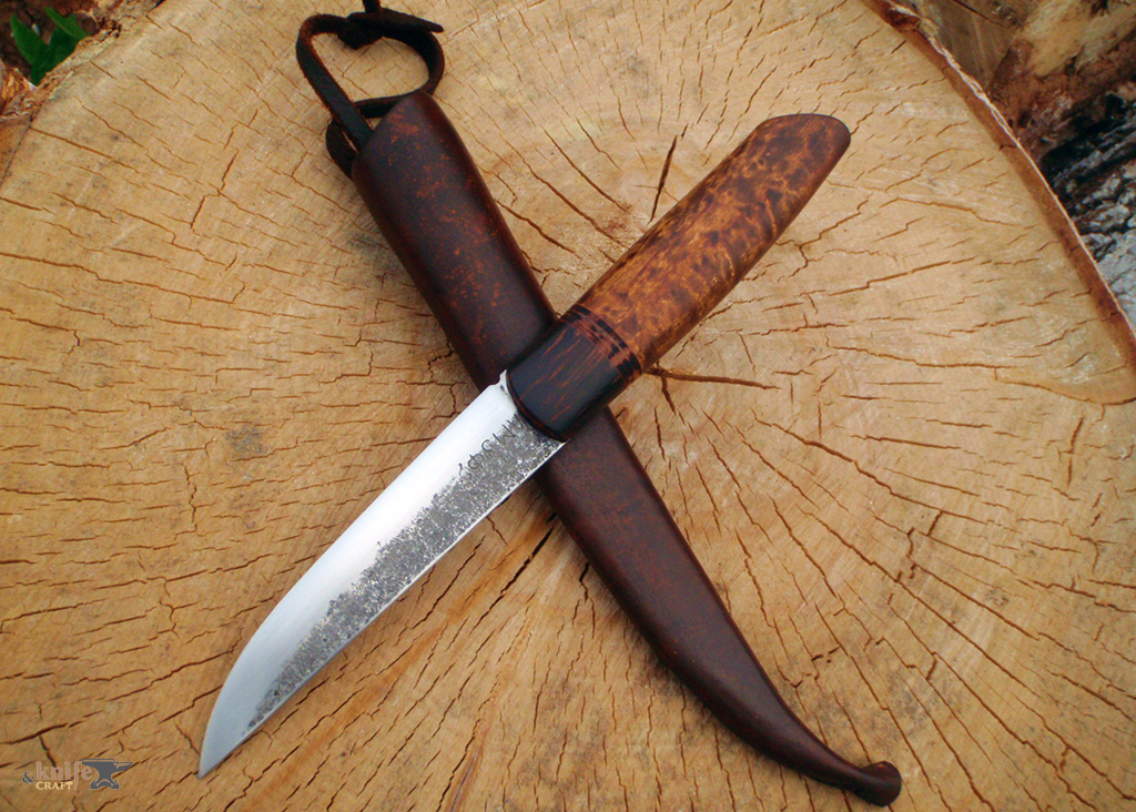ножи охотничьи, клинок 11Р3АМФ2 и рукоятка из карелки на заказ в Красноуфимске от Вениамина Межецкого Ventuz