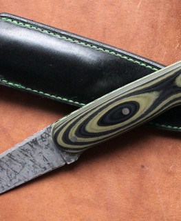 авторский нож на заказ фултанг "Чёрно-оливковый" из Bohler N695 в Старом Осколе, Белгороде (Белгородская область)