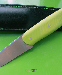 нож фултанг летнее настроение, из Bohler N695 и салатовой G10 в Старом Осколе, Белгороде (Белгородская область)