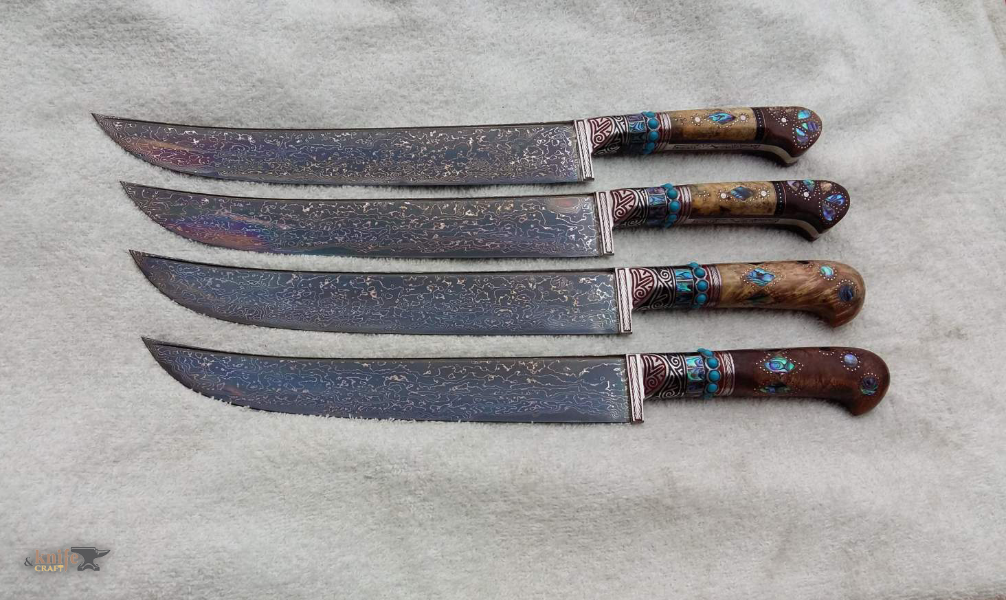 Узбекский национальный кухонный нож пчак из дамаска купить (заказать) в Ташкенте интернет
