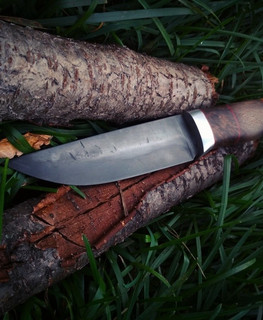 Custom fishing Hand Forged Knife "Raven" with blade 13 cm