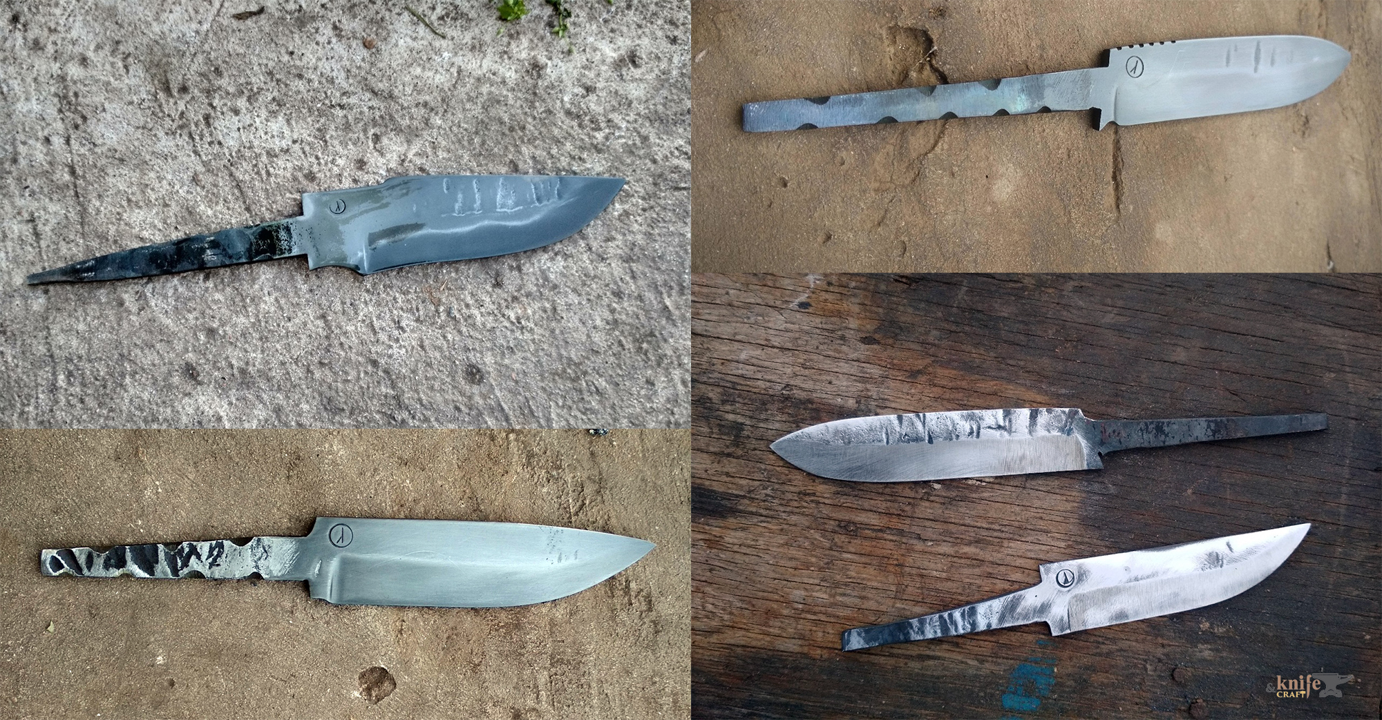 кованые клинки 15 см из шх 15 для ножей купить в Уфе, Башкирии