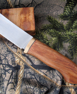 Кованый нож фиксед 14 см ручной работы на заказ купить в Краснодаре