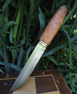 украинский длинный нож финка 17 см рукоятка из карельской березы купить Кривой рог Днепропетровская область