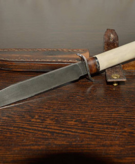 длинный финкообразный нож ручной работы на заказ в Москве