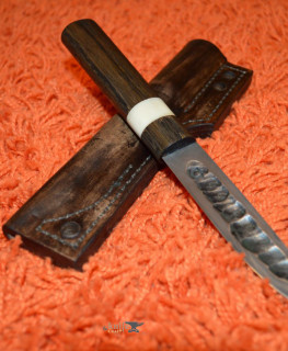 Кованый якутский нож для хоты в Москве из шх 15