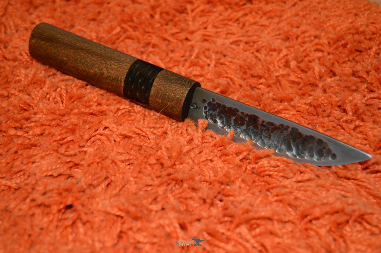 кованый средний якутский нож из ШХ15 от Сергей Макаров 