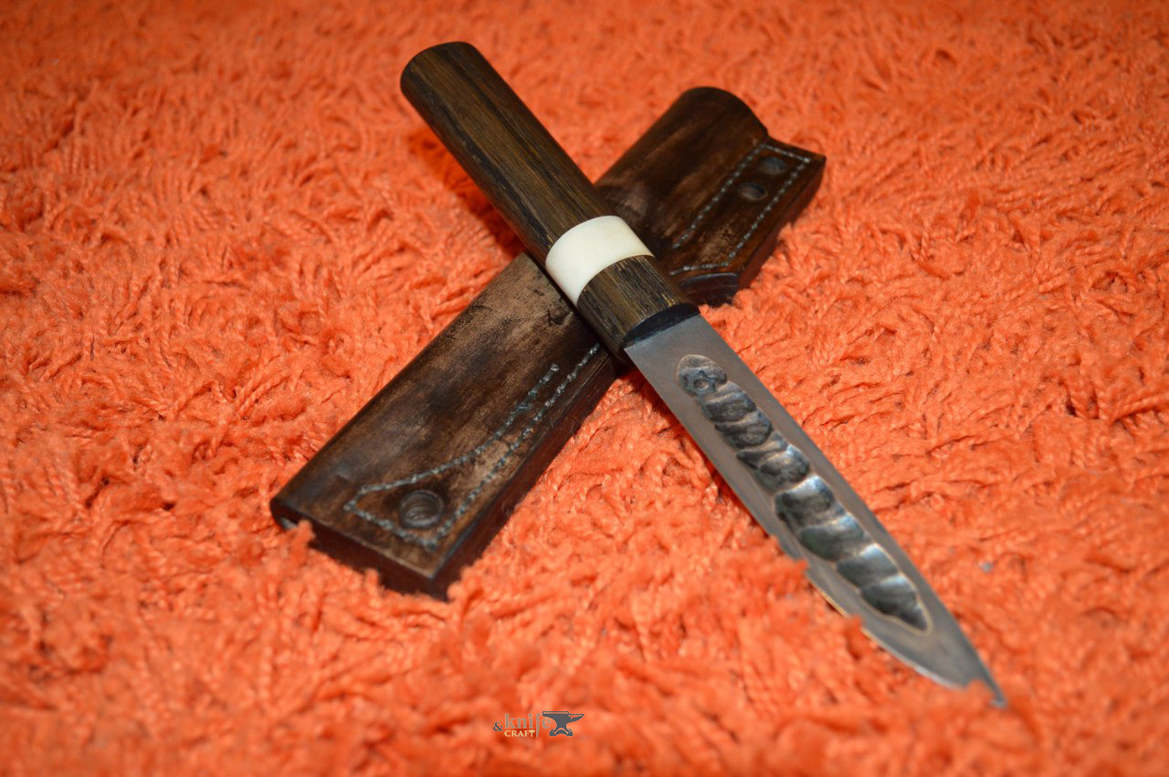 Кованый якутский нож для хоты в Москве из шх 15