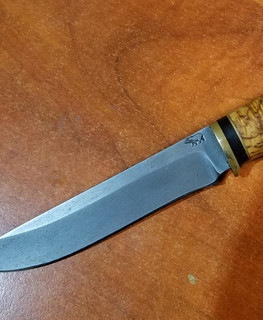 клинок охотничьего ножа после заточки в Запорожье